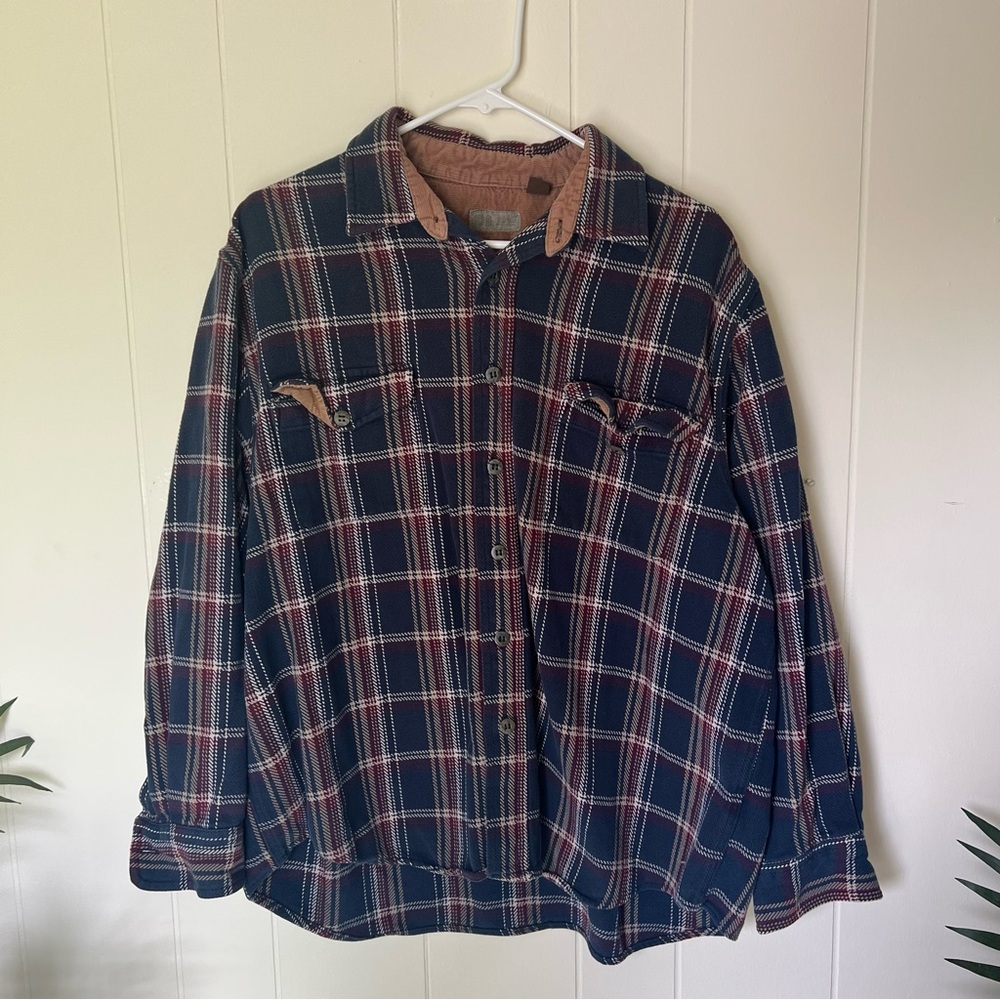 Navy blue flannel size XL